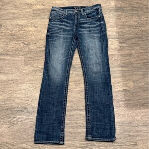 Salvage Men's Dark Blue Bootcut Jeans